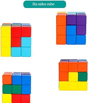 Color soma cube puzzles