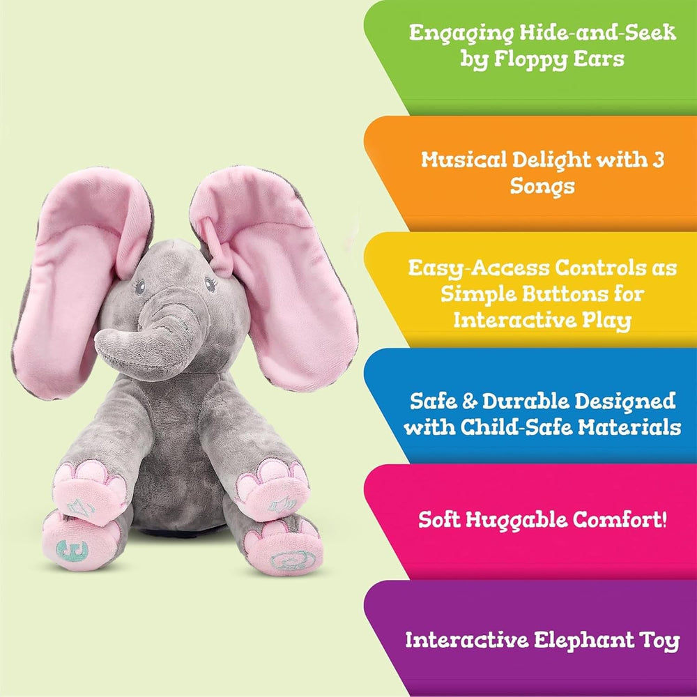 Ella Peek-A-Boo Singing Elephant Toy