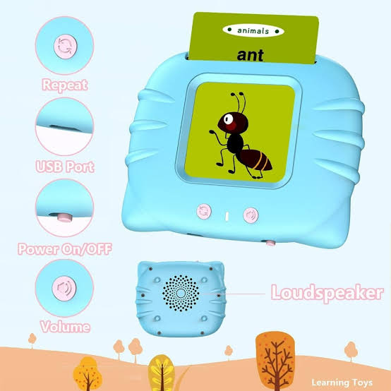 📖🎧 Talking Flash Cards Learning Machine 🔤