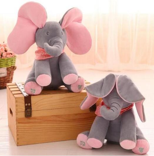 Ella Peek-A-Boo Singing Elephant Toy