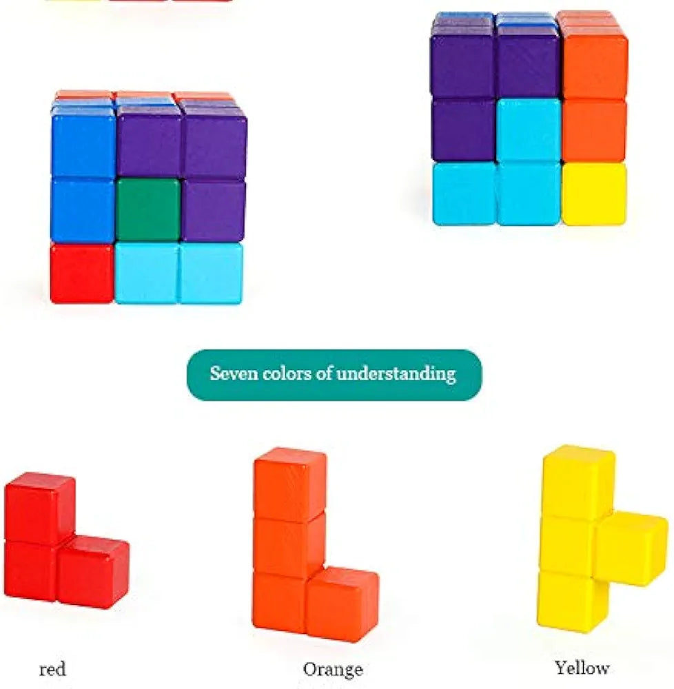 Color soma cube puzzles